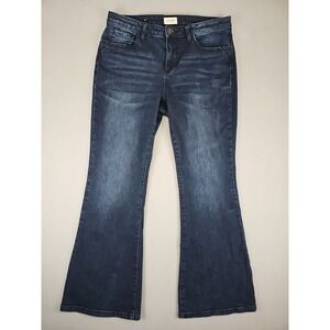 Shyanne Flare Bareback Denim Jeans Size 33x29 Dark Wash Stretch Western Cowgirl